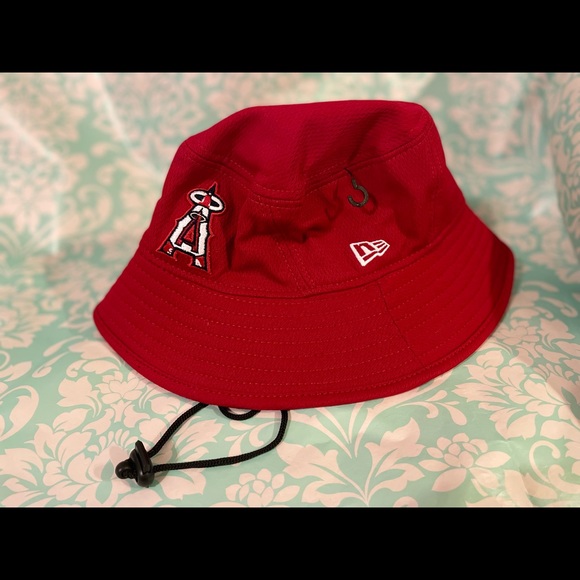 Mens Anaheim Angels Bucket Hat One Size 